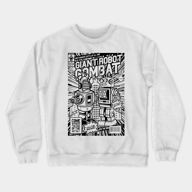 Giant Robot Combat Crewneck Sweatshirt by TeeGo